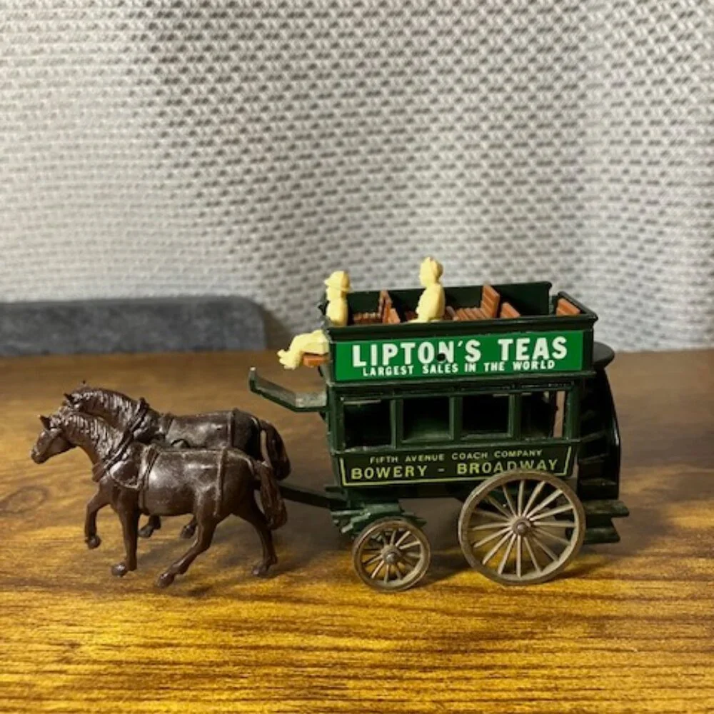 LLedo Horse Drawn Tram and Omnibus Made in England Vintage Die Cast‎ 2
